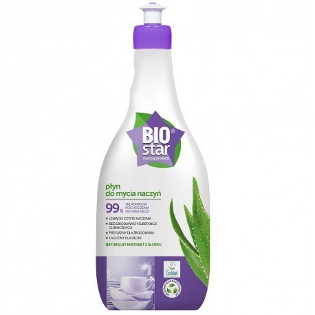 Ekologiczny płyn do mycia naczyń biostar 700ml - aloes