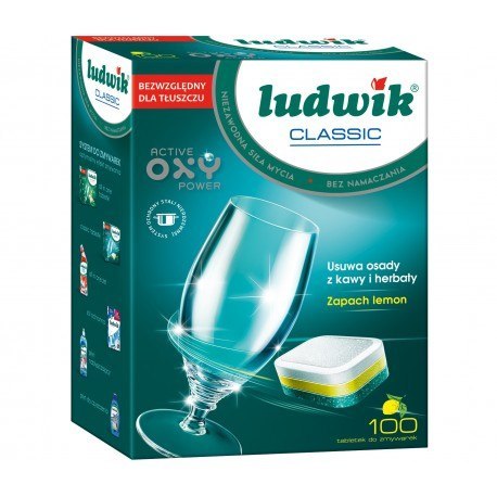 Ludwik tabletki do zmywarek classic p-free 100 szt. 1800g