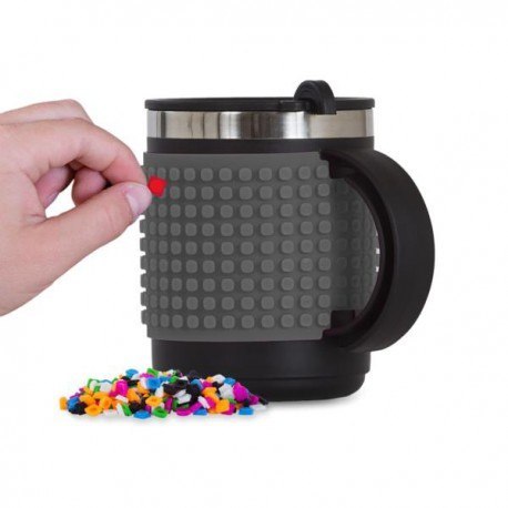 Kubek termiczny, pixie crew, szary panel