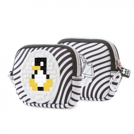 Saszetka na suwak, kosmetyczka, pixie crew, zebra, Saszetka na suwak, kosmetyczka, pixie crew, zebra,