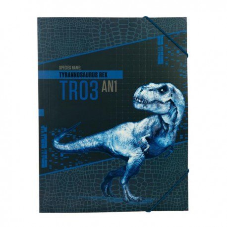 Teczka a4 zamykana na gumki, jurassic world Teczka a4 zamykana na gumki, jurassic world