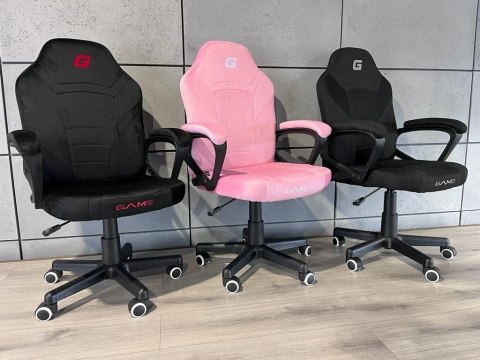 Fotel obrotowy do biurka MARIO ALCANTARA CANDY PINK