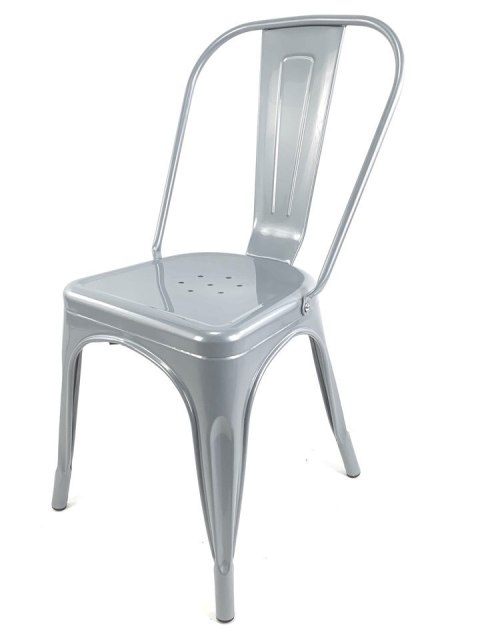 Krzesło metalowe loft CORSICA LIGHT GREY Krzesło metalowe loft CORSICA LIGHT GREY