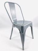 Krzesło metalowe loft CORSICA LIGHT GREY