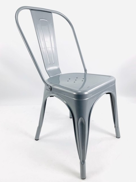 Krzesło metalowe loft CORSICA LIGHT GREY Krzesło metalowe loft CORSICA LIGHT GREY