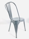 Krzesło metalowe loft CORSICA LIGHT GREY