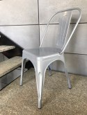 Krzesło metalowe loft CORSICA LIGHT GREY