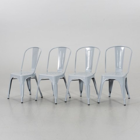 Krzesło metalowe loft CORSICA LIGHT GREY Krzesło metalowe loft CORSICA LIGHT GREY