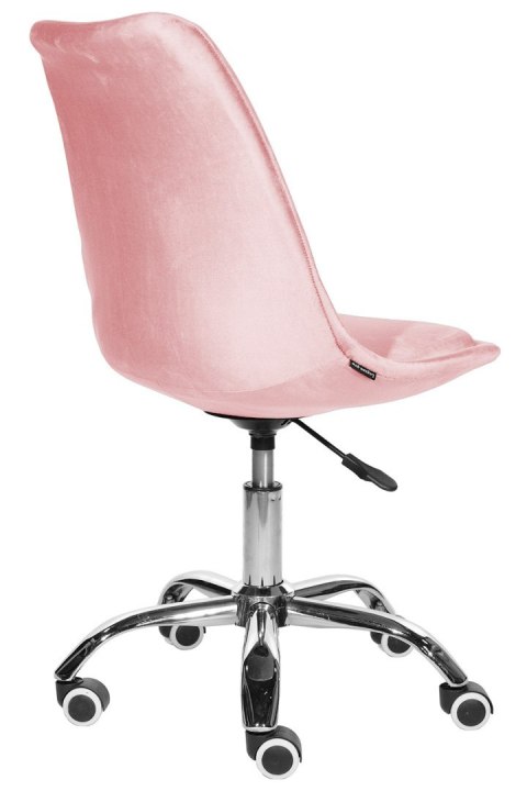 Krzesło obrotowe MONZA OFFICE Pink Velvet Krzesło obrotowe MONZA OFFICE Pink Velvet
