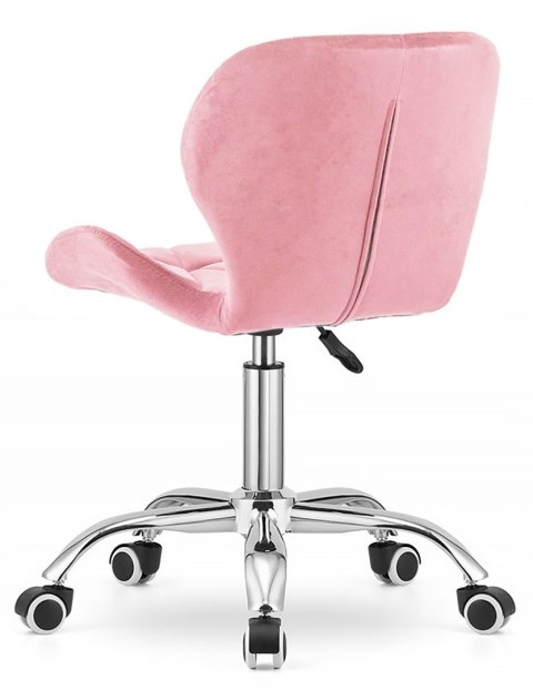 Krzesło obrotowe VASTO OFFICE VELVET PINK Krzesło obrotowe VASTO OFFICE VELVET PINK