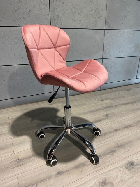 Krzesło obrotowe VASTO OFFICE VELVET PINK Krzesło obrotowe VASTO OFFICE VELVET PINK