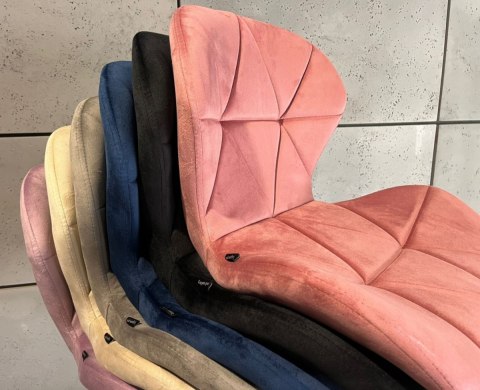 Krzesło obrotowe VASTO OFFICE VELVET PINK Krzesło obrotowe VASTO OFFICE VELVET PINK