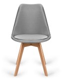 Krzesło skandynawskie MONZA GRANDE GREY VELVET