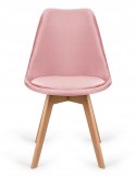 Krzesło skandynawskie MONZA GRANDE PINK VELVET
