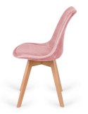 Krzesło skandynawskie MONZA GRANDE PINK VELVET