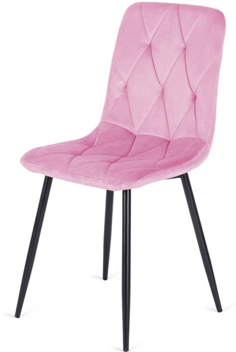 Krzesło tapicerowane BORGO VELVET PINK Krzesło tapicerowane BORGO VELVET PINK