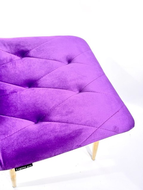Krzesło tapicerowane BORGO VELVET PURPLE GOLD Krzesło tapicerowane BORGO VELVET PURPLE GOLD