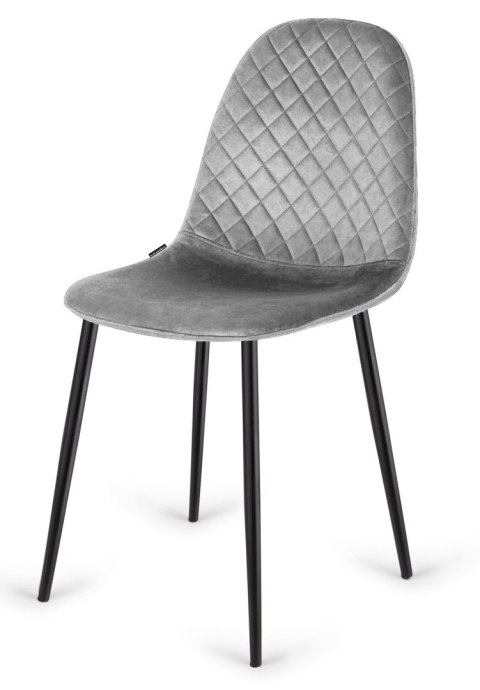 Krzesło tapicerowane CARO VELVET GREY Krzesło tapicerowane CARO VELVET GREY