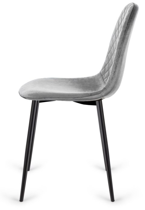 Krzesło tapicerowane CARO VELVET GREY Krzesło tapicerowane CARO VELVET GREY