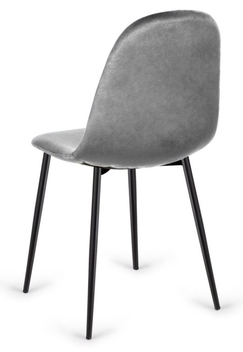 Krzesło tapicerowane CARO VELVET GREY Krzesło tapicerowane CARO VELVET GREY