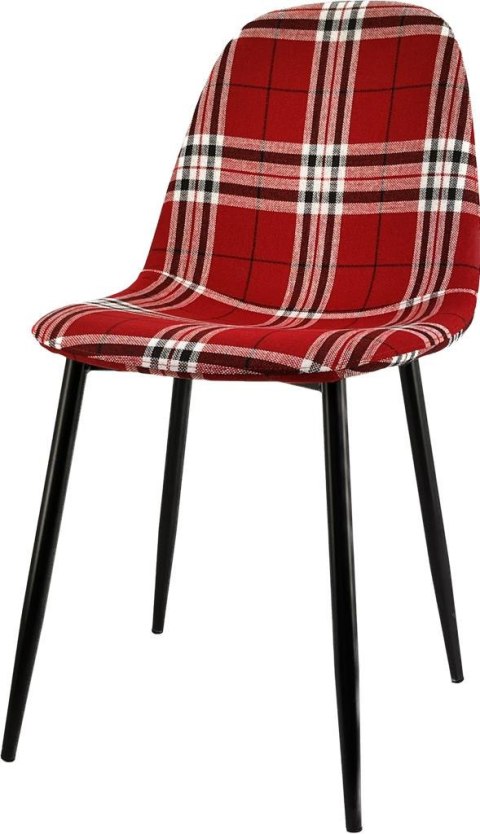 Krzesło tapicerowane GIULIA SCOTLAND RED Krzesło tapicerowane GIULIA SCOTLAND RED