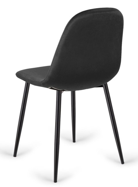 Krzesło tapicerowane GIULIA VELVET BLACK Krzesło tapicerowane GIULIA VELVET BLACK