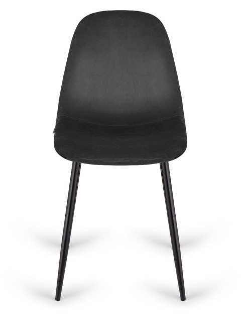 Krzesło tapicerowane GIULIA VELVET BLACK Krzesło tapicerowane GIULIA VELVET BLACK