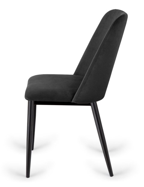 Krzesło tapicerowane GOTI BLACK VELVET Krzesło tapicerowane GOTI BLACK VELVET