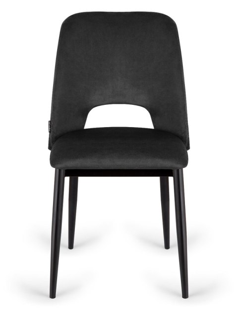 Krzesło tapicerowane GOTI BLACK VELVET Krzesło tapicerowane GOTI BLACK VELVET