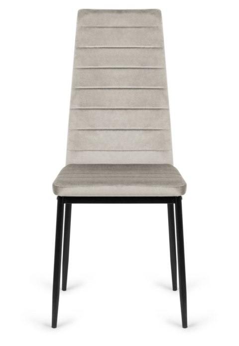 Krzesło tapicerowane VALVA LINE VELVET GREY Krzesło tapicerowane VALVA LINE VELVET GREY