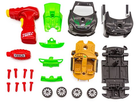 Samochód sportowy Porsche do rozkręcania i skręcania Wkrętarka