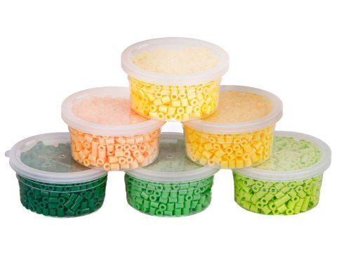 Koraliki Do Prasowania 3000szt, Prasowanki, Do Prasowanek, 6 Kolorów, Zapas - ODCIENIE ŻÓŁTEGO I ZIELONEGO