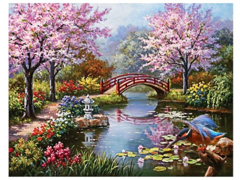 Haft Diamentowy, Obraz, Mozaika Diamentowa Diamond Painting, JAPOŃSKI OGRÓD 40x30cm Haft Diamentowy, Obraz, Mozaika Diamentowa Diamond Painting, JAPOŃSKI OGRÓD 40x30cm