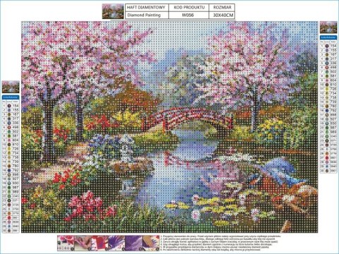 Haft Diamentowy, Obraz, Mozaika Diamentowa Diamond Painting, JAPOŃSKI OGRÓD 40x30cm Haft Diamentowy, Obraz, Mozaika Diamentowa Diamond Painting, JAPOŃSKI OGRÓD 40x30cm