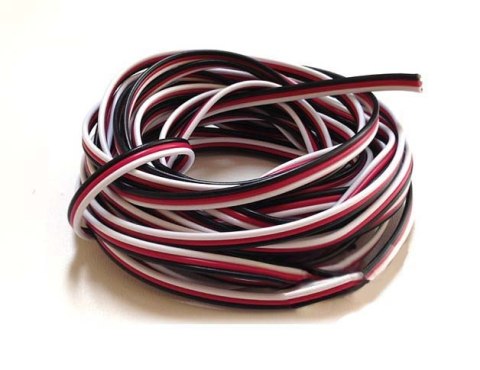 Przewód serwa trójżyłowy 3 x 0,20 mm/1 mb płaski (FUTABA) Przewód serwa trójżyłowy 3 x 0,20 mm/1 mb płaski (FUTABA)