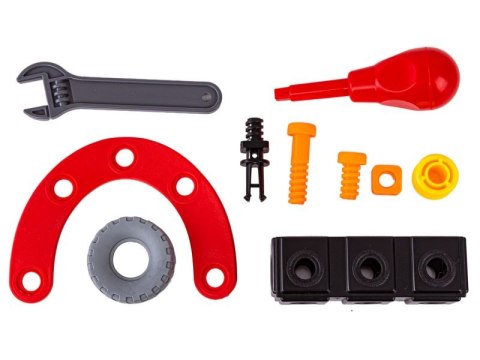 Klocki Elastyczne, Konstrukcyjne 40 El. Motocykl, Trójkołowy Pojazd Do Rozkręcania I Skręcania 2w1