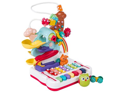 Wielofunkcyjna, Edukacyjna Zabawka Dla Dzieci, Cymbałki, Zjeżdżalnia, Pałąk, Magnetyczny Dzięcioł Interaktywna