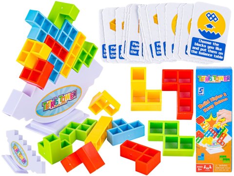 Zręcznościowa Gra Wieża TETRIS, Balansujące Klocki, Kolorowa Wieża Układanka