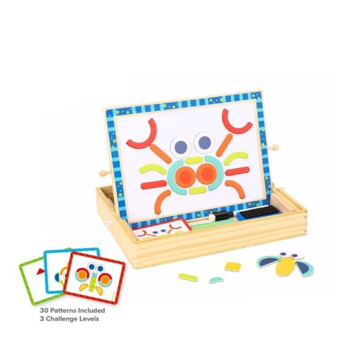 TOOKY TOY Tablica Magnetyczna Kredowa 2w1 Układanka Puzzle Kształty 117 el. Certyfikat FSC TOOKY TOY Tablica Magnetyczna Kredowa 2w1 Układanka Puzzle Kształty 117 el. Certyfikat FSC