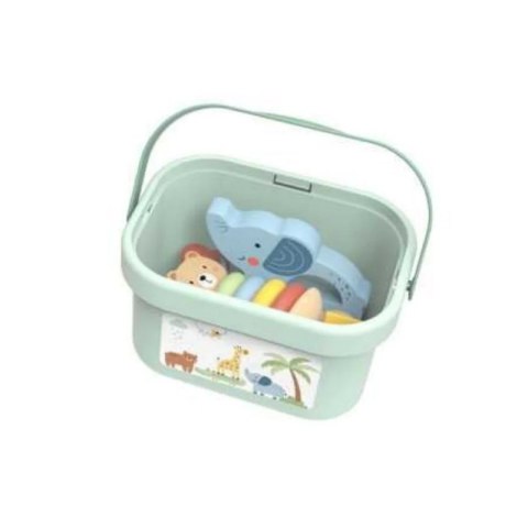 WOOPIE GREEN Pudełko Sorter Box 3w1 Klocki Piramidka Słonik WOOPIE GREEN Pudełko Sorter Box 3w1 Klocki Piramidka Słonik