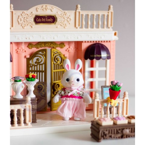 WOOPIE Domek dla Lalek Rodzina Królików Kwiaciarnia + Figurka WOOPIE Domek dla Lalek Rodzina Królików Kwiaciarnia + Figurka