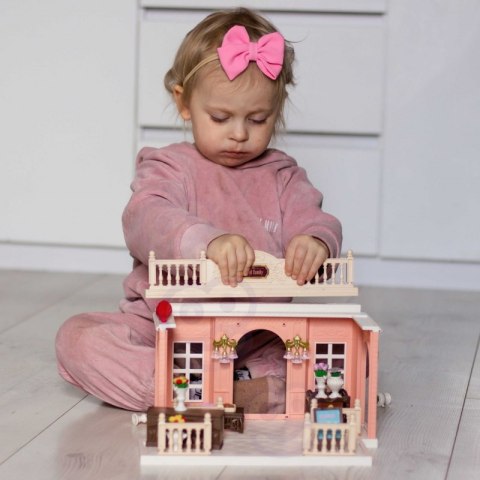 WOOPIE Domek dla Lalek Rodzina Królików Kwiaciarnia + Figurka WOOPIE Domek dla Lalek Rodzina Królików Kwiaciarnia + Figurka