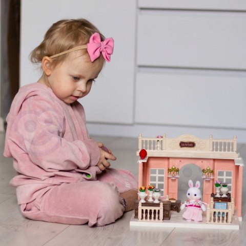 WOOPIE Domek dla Lalek Rodzina Królików Kwiaciarnia + Figurka WOOPIE Domek dla Lalek Rodzina Królików Kwiaciarnia + Figurka