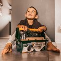 WOOPIE Duża Skrzynka z Narzędziami dla Dzieci Zestaw Majsterkowicza Wkrętarko-Wiertarka 15 el.
