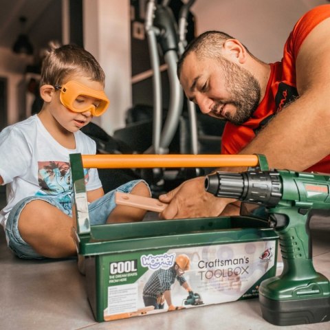 WOOPIE Duża Skrzynka z Narzędziami dla Dzieci Zestaw Majsterkowicza Wkrętarko-Wiertarka 15 el. WOOPIE Duża Skrzynka z Narzędziami dla Dzieci Zestaw Majsterkowicza Wkrętarko-Wiertarka 15 el.