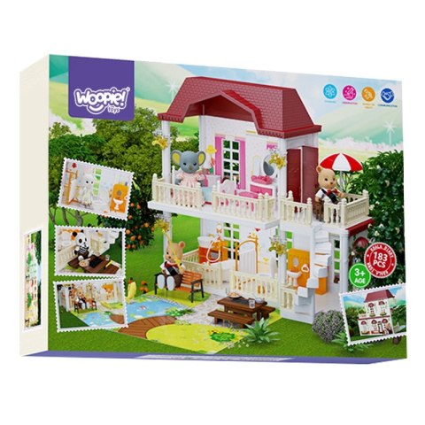 WOOPIE Duży Domek dla Lalek KOALA 183 el. WOOPIE Duży Domek dla Lalek KOALA 183 el.