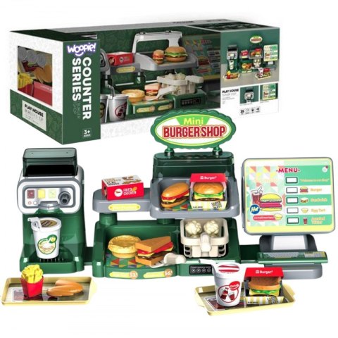 WOOPIE Sklep Restauracja Fast Food Mini Burger Shop 35 el. WOOPIE Sklep Restauracja Fast Food Mini Burger Shop 35 el.