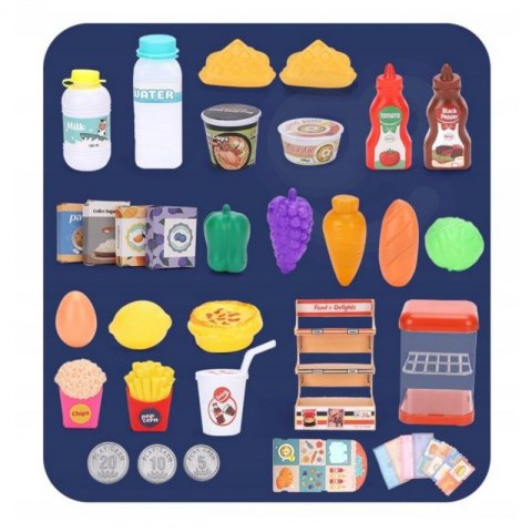 WOOPIE Sklep Supermarket Kasa Fiskalna 42 el. WOOPIE Sklep Supermarket Kasa Fiskalna 42 el.
