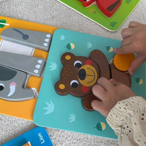 WOOPIE GREEN Układanka Drewniana Klocki Zwierzątka Montessori FSC WOOPIE GREEN Układanka Drewniana Klocki Zwierzątka Montessori FSC