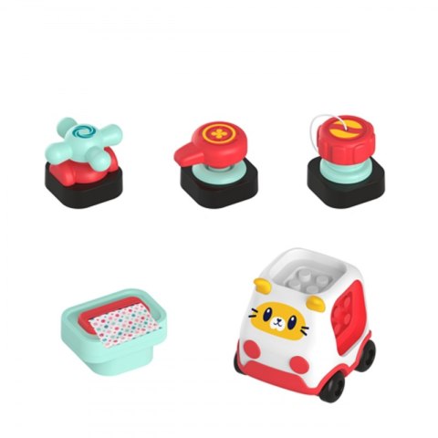 WOOPIE BABY Montessori Manipulacyjny Zestaw Konstrukcyjny Samochód Kotek 2 WOOPIE BABY Montessori Manipulacyjny Zestaw Konstrukcyjny Samochód Kotek 2